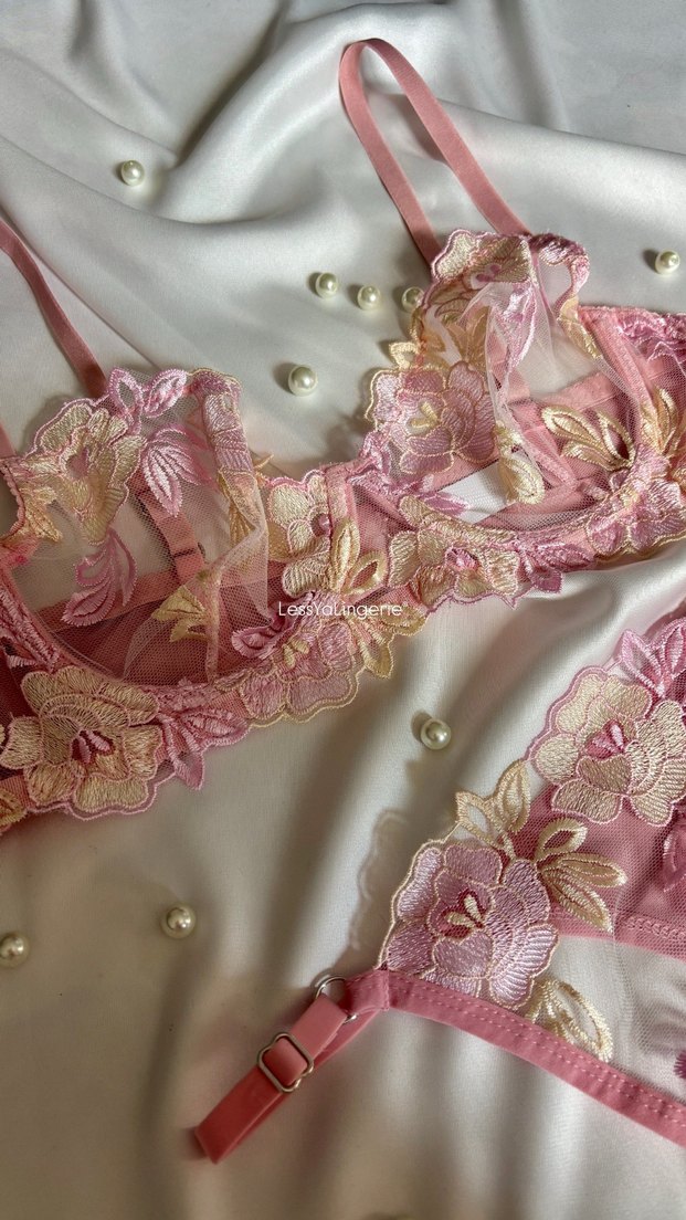 Çiçek Desenli Bralet Takımı - Görsel 2