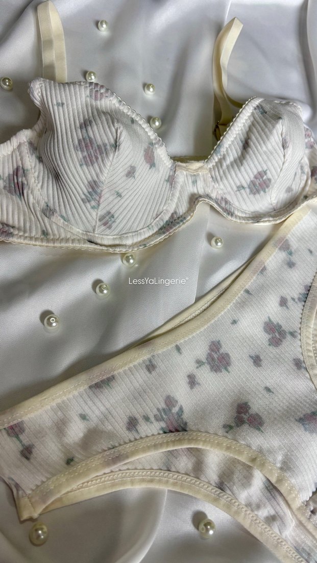 Pastel Desenli Kaşkorse Sütyen Takımı - Görsel 4