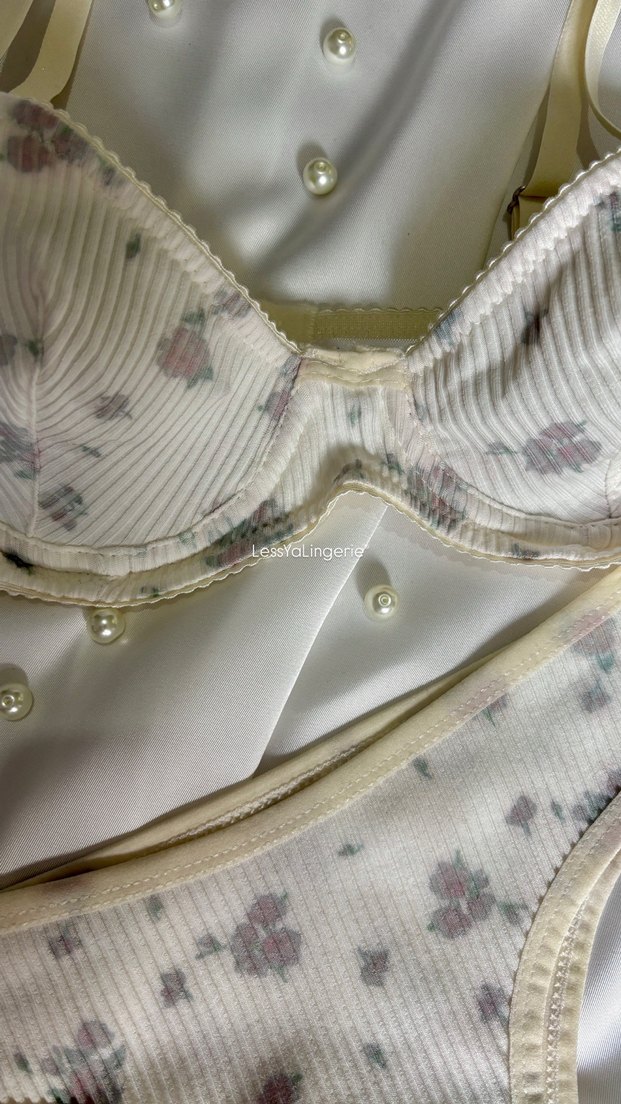 Pastel Desenli Kaşkorse Sütyen Takımı - Görsel 3