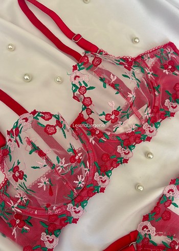 Çiçek Desenli Bralet Takımı - Görsel 2