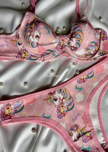 Unicorn Desenli  Sütyen Takımı - Görsel 4