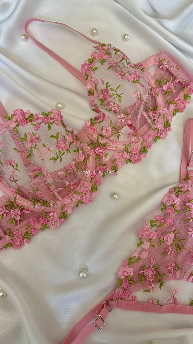 Çiçek Desenli Bralet Takımı - Görsel 3