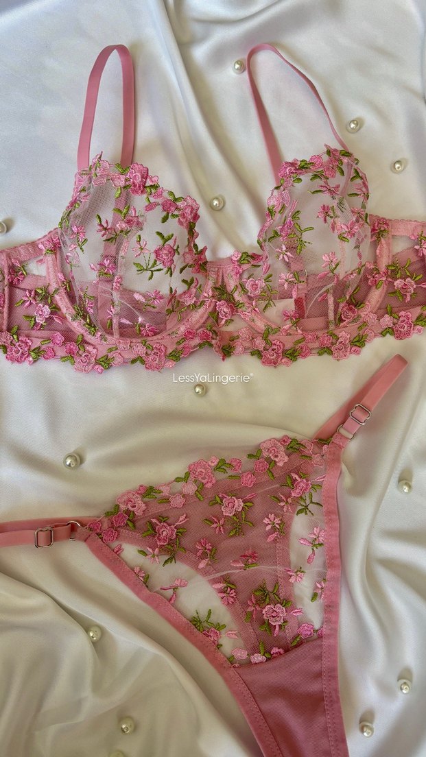 Çiçek Desenli Bralet Takımı - Görsel 2