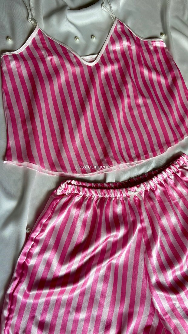 Askılı Saten Şortlu Takım - Görsel 2