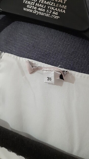 m Beden Çiçekli pileli elbise 