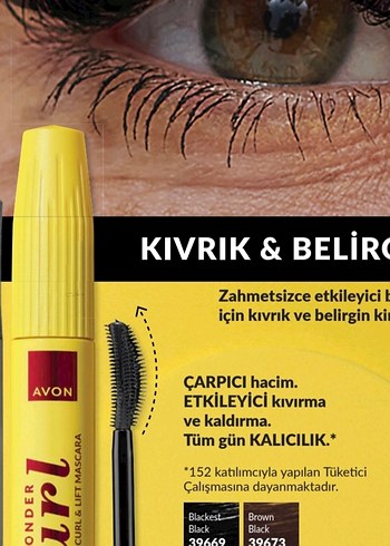 Avon Wonder Curl Renkli Maskara - Camel - Görsel 2