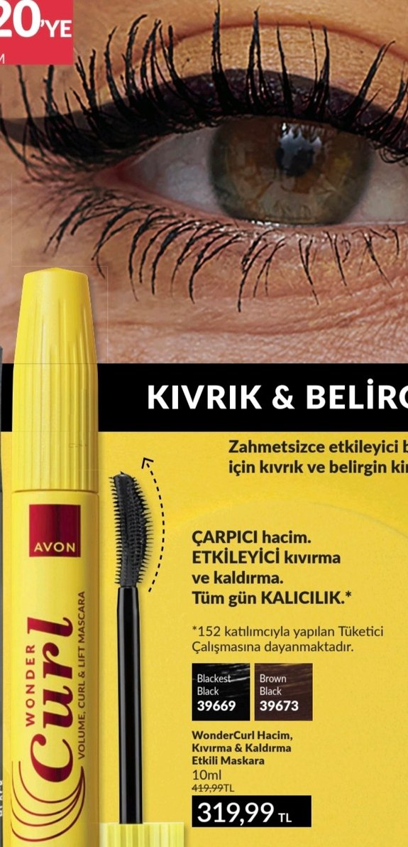 Avon Wonder Curl Renkli Maskara - Camel - Görsel 2