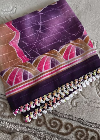 Pembe Kadın tülbent - Görsel 9