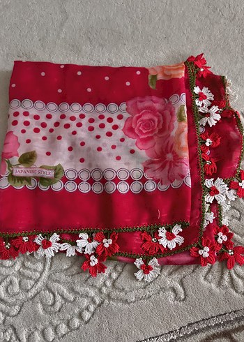 Pembe Kadın tülbent - Görsel 4