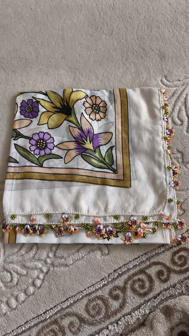 Pembe Kadın tülbent - Görsel 5