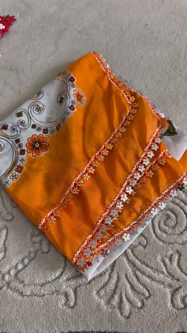 Pembe Kadın tülbent - Görsel 3