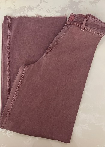Zara gül kurusu Kadın Pantolon Midi Boy