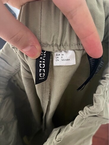 s Beden yeşil Renk H&M kargo pantolon