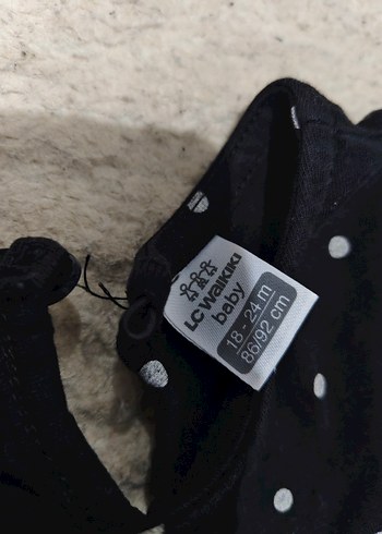 Puantiye Desenli Siyah Uzun Kollu Kız Elbisesi - Görsel 2