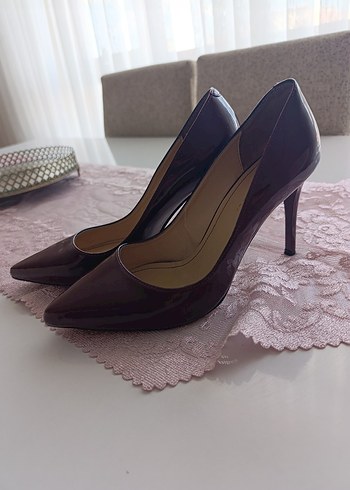 38 Beden bordo Renk Bordo Rugan Stiletto Topuklu Kadın Ayakkabı