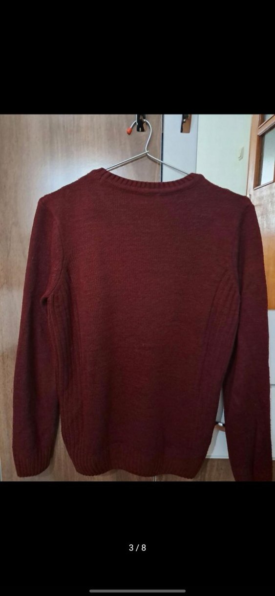 Bordo unisex kazak - Görsel 3