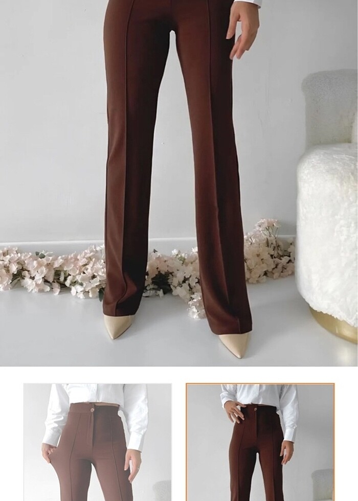 Kahverengi pantolon - Görsel 2