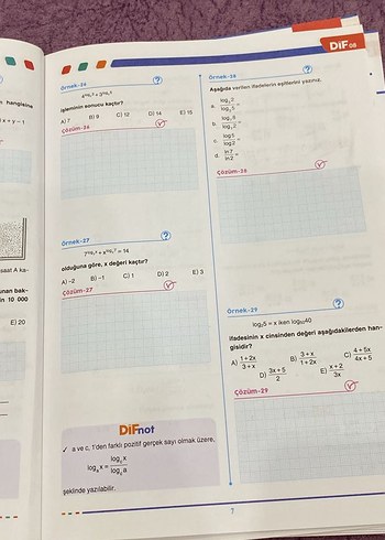 Beden Renk DİF AYT Matematik Alan Yeterlilik Testi Kitabı