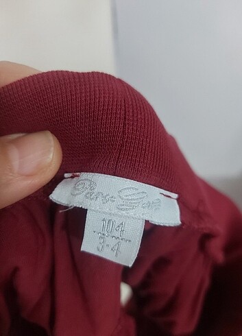 4 Yaş Beden bordo Renk Panco etek gomlek takim