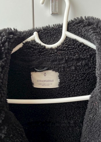 Kadın Siyah Deri Kürklü Stradivarius Biker Ceket - Görsel 3