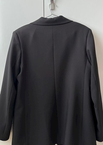 Düğmeli Siyah Kadın Blazer Ceket - Görsel 5