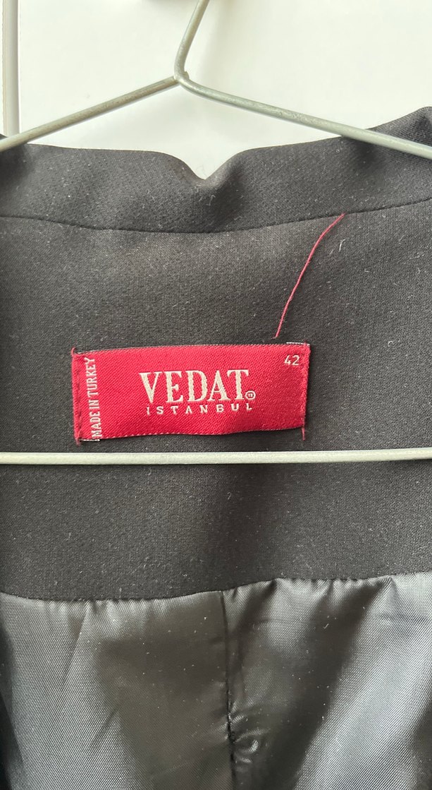 Düğmeli Siyah Kadın Blazer Ceket - Görsel 4