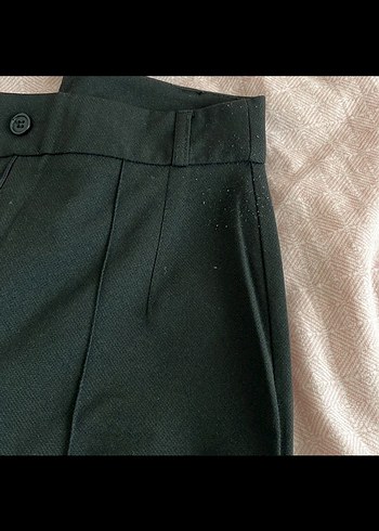 Düz Siyah  Kadın Kumaş Pantolon - Görsel 3