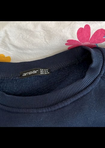 Lacivert Kadın Sweatshirt Uzun Kollu - Görsel 2