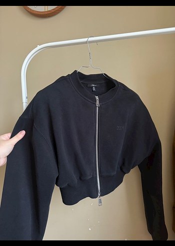 Fermuarlı Siyah Kadın hırka - Görsel 2