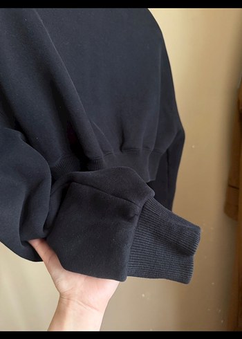 Fermuarlı Siyah Kadın hırka - Görsel 4