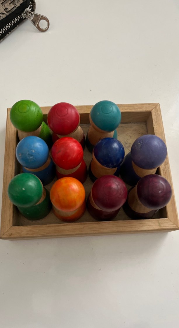 Renkli Ahşap Eğitim Oyuncağı - Görsel 2