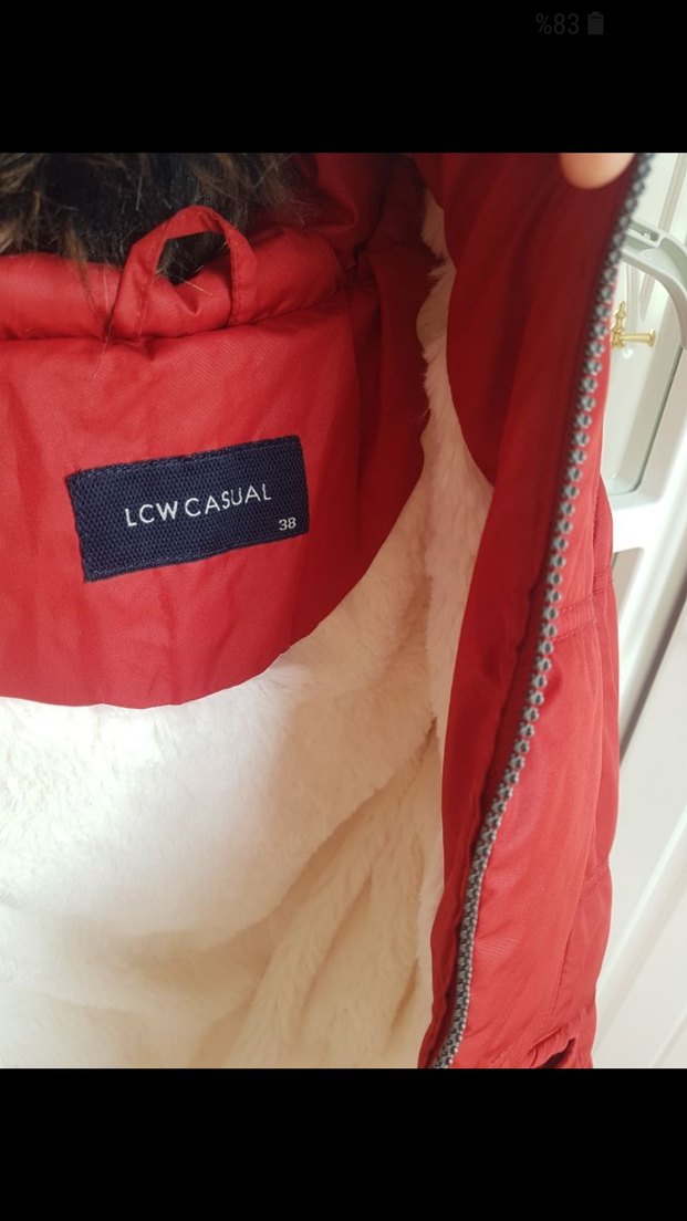 Kürk Detaylı Kırmızı Kadın Yelek - Görsel 3