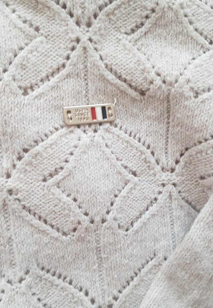 Bej Kadın Triko Kazak Uzun Kollu - Görsel 3