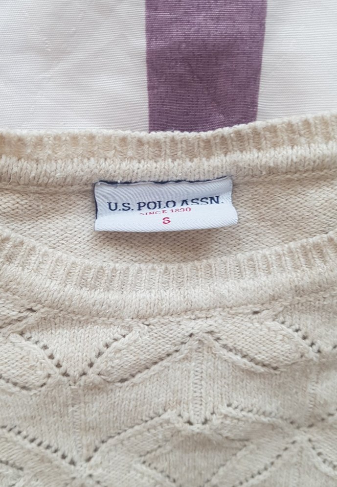 Bej Kadın Triko Kazak Uzun Kollu - Görsel 2