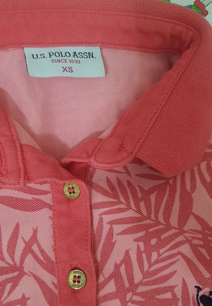 u.s poloRenkli Desenli Polo Tişört - Görsel 3