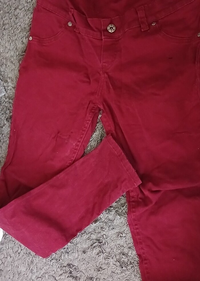 Bordo hamile pantolonu - Görsel 3