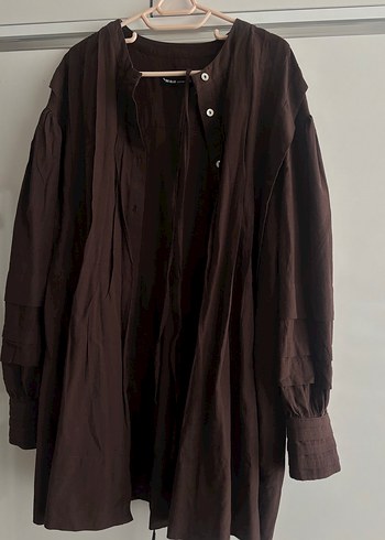 Beblue Dökümlü Uzun Kollu Midi Tunik - Görsel 5