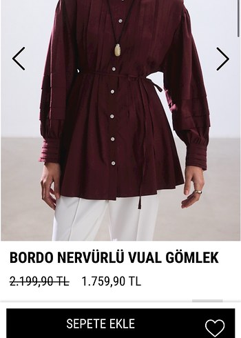 Beblue Dökümlü Uzun Kollu Midi Tunik - Görsel 3