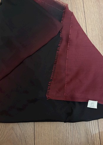Fresh scarfs Bordo Siyah Degrade Modal Şal - Görsel 4