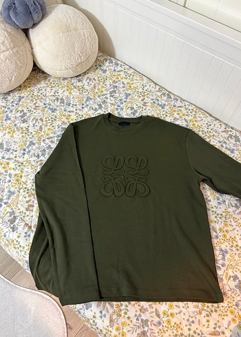 Kadın Haki Sweatshirt - Görsel 2