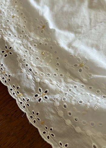 Nakışlı V Yaka Plaj elbise - Görsel 4