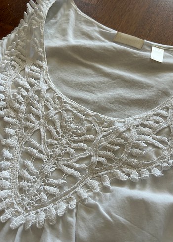 Nakışlı V Yaka Plaj elbise - Görsel 2