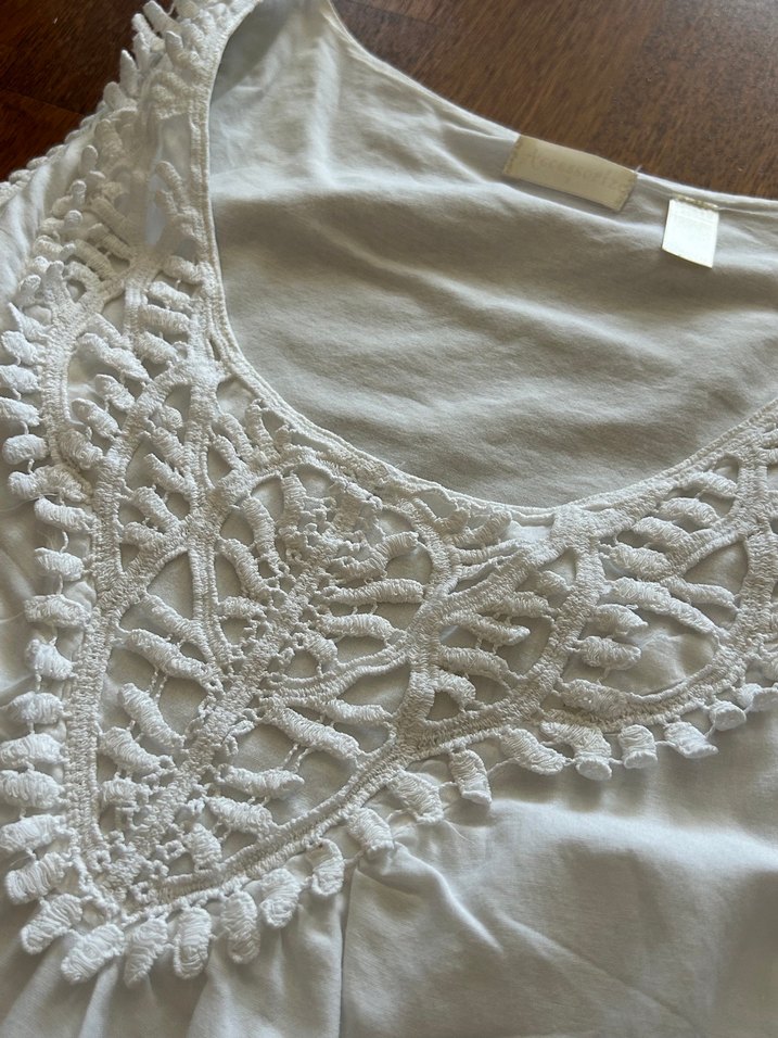 Nakışlı V Yaka Plaj elbise - Görsel 2