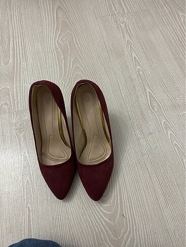 38 Beden Bordo süet ayakkabı