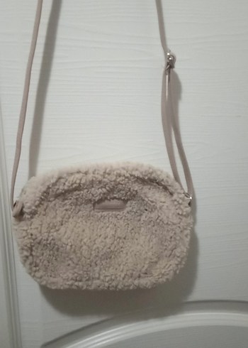 Bej Peluş Kadın Çanta