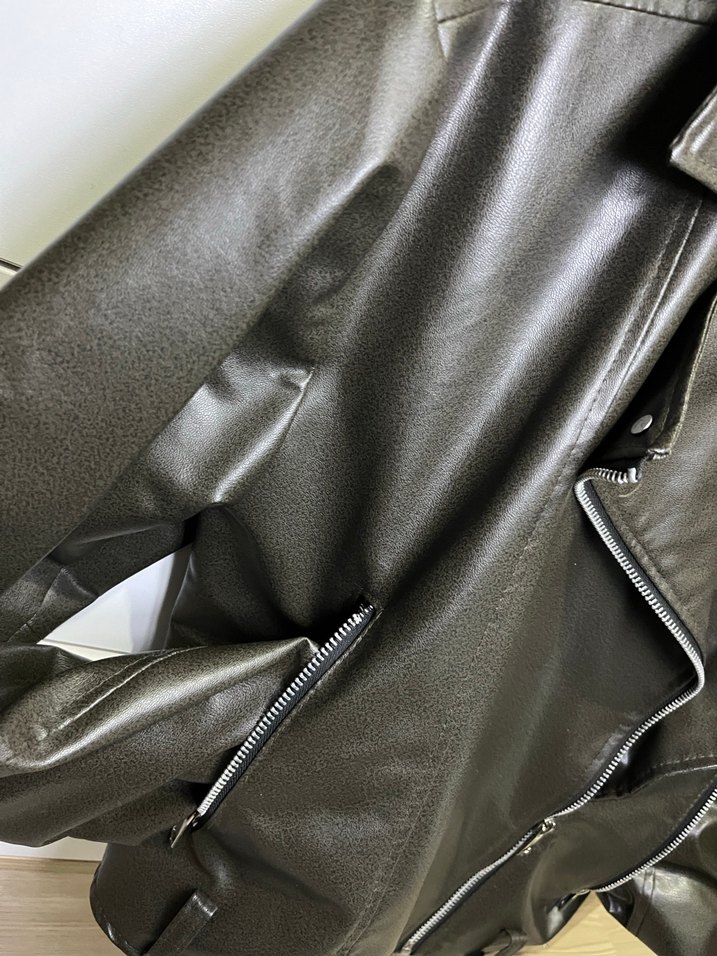 Siyah Deri Ceket - Görsel 2