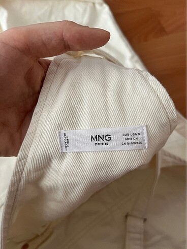 Mango ekru salopet - Görsel 8