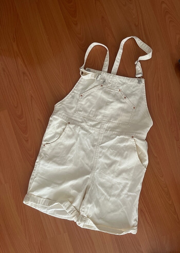 Mango ekru salopet - Görsel 5