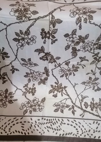 Kahverengi Vintage Kadın eşarp - Görsel 2