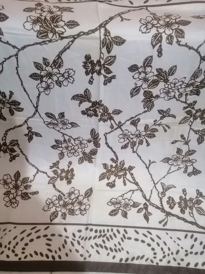 Kahverengi Vintage Kadın eşarp - Görsel 2